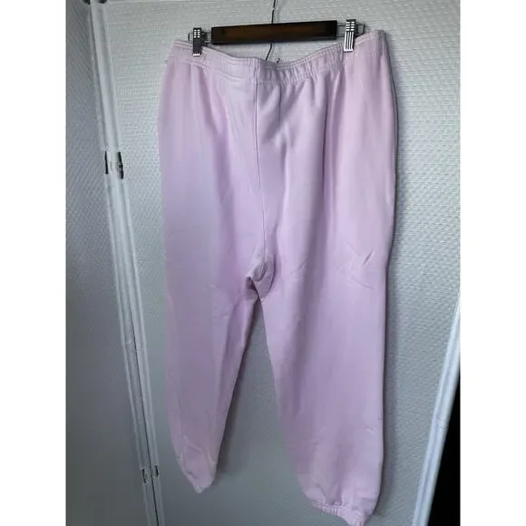 Roller Rabbit x Target Jogger Sweatpants Soft Pink XL New 100% Cotton - Picture 8 of 9